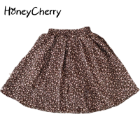 HoneyCherry 2022 Spring New Childrens Chiffon Skirt Girls Floral Pleated Skirt tutu skirt for baby girl