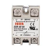 10ชิ้น SSR-40VA 1/4W FOTEK เฟสเดียวโซลิดสเตทรีเลย์ตัวควบคุม40A SSR40VA