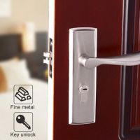 Security Door Lock Low Noise Durable Adjustable Single Bolt Bedroom Living Room Toilet Wooden Door Lock Aluminium Alloy Interior