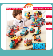 Đồ chơi cho bé bộ Lego Feelo xe robot 195 chi tiết cho bé trên 2 tuổi dạng