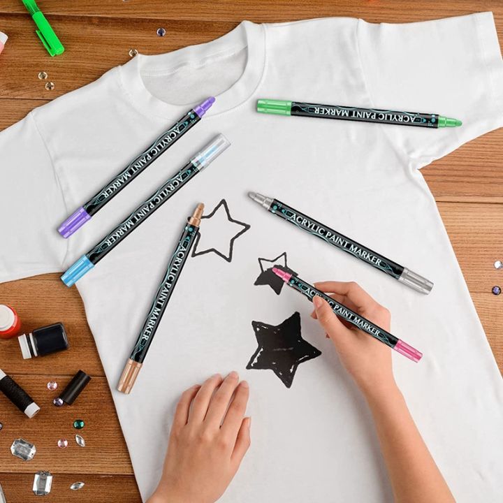 36-colors-acrylic-paint-markers-fine-dot-tip-paint-pen-double-tip-maker-pen-for-adults-kids