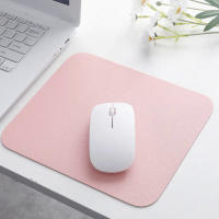 21*25cm PU leather smooth mouse pad simple solid color mouse mat anti-slip waterproof mouse pad school office table accessories