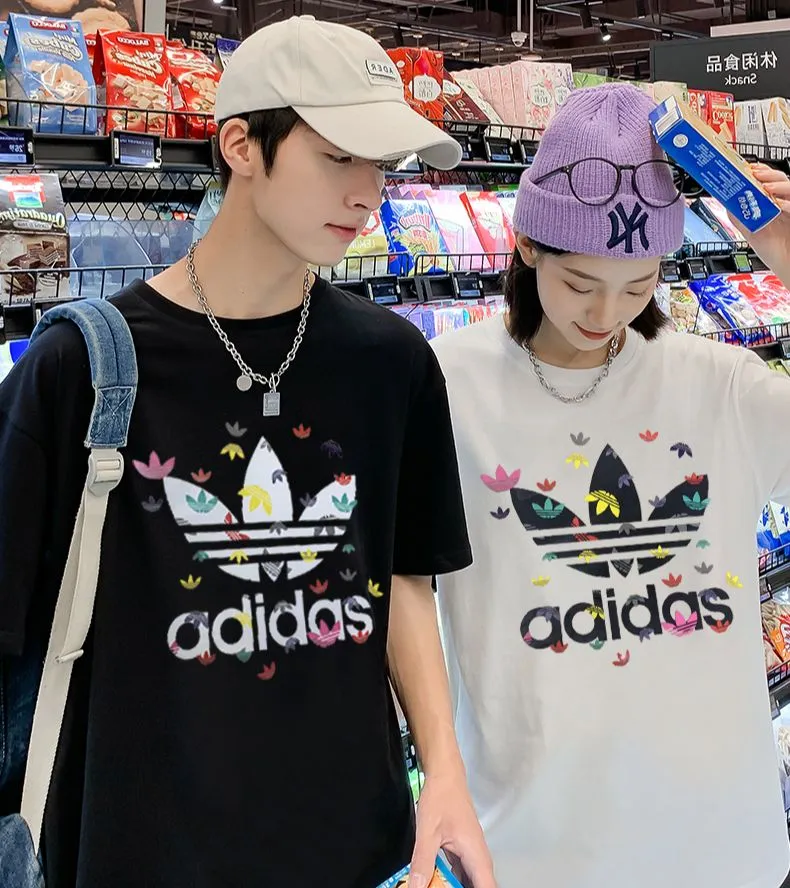 adidas couple t shirt