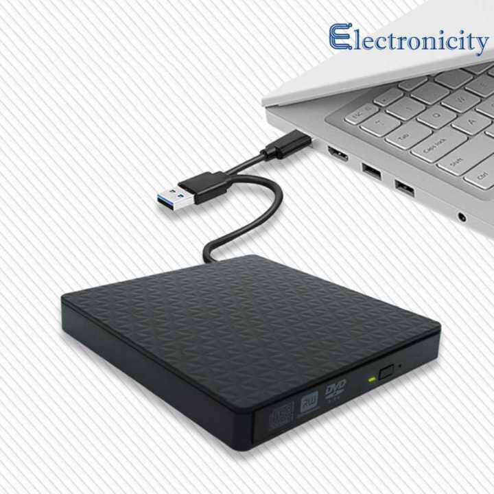 12.7mm Optical Drive Enclosure Case USB TypeC DC 12V DVD CDROM Player