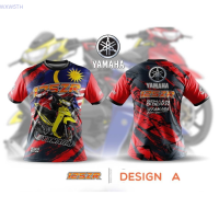 Penjualan 2023！New！panas T-shirt biasa pendek lengan putar leher terlepas pola Yamaha 125ZR musim panas laki-laki dan perempuan 2023 High quality products （Freeprinting of names）