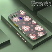 เคส Chenyyka สำหรับ OPPO R15 R15 Pro เคส R17ลายการ์ตูนกระต่ายน่ารักบางเคสแข็งกันแรงกระแทกลายขอบซิลิโคนอ่อนนุ่มเคสโทรศัพท์คลุมทั้งหมดเคสป้องกันเลนส์กล้อง