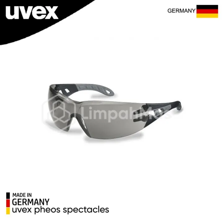 Gafas De Seguridad Uvex Pheos 9192001 | Montura Negra Con Espuma | Protección Ocular Profesional
