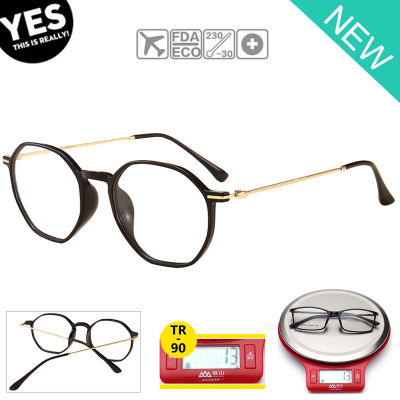 Fashion แว่นตา แฟชั่น รุ่น 1765 วัสดุ ทีอาร์90 TR90 กรอบเต็ม Full frame ขาข้อต่อ Hinge legs กรอบแว่นตา วินเทจ สวมใส่สบาย Vintage Top Glasses Frame Eyeglass Eyewear ทางร้านมีบริการรับตัดเลนส์