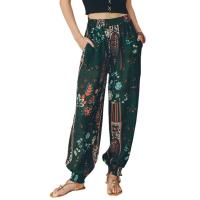 (ETX)2023 chic style boho hippie pants women ethnic pants summer holiday beach vintage wide leg long tribe trousers V2928