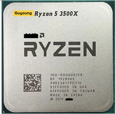 Ryzen 5 R5 3500X 3500X 3.6 GHz ใช้เกมเซน2 0.007หกแกนหกเครื่องประมวลผลซีพียู65W L3 = 32M 100-000000158ซ็อกเก็ต AM4