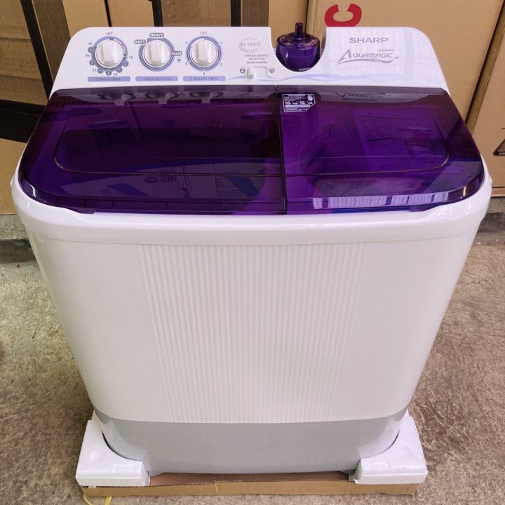 SHARP Mesin Cuci 2 Tabung 8,5kg ES-T85CR Garansi Resmi Twin Tub Washing ...