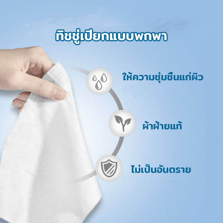 ทิชชู่เปียก-ทิชชู่ทำความสะอาด-ผ้าเปียก-10แผ่น-แพ็ค-ใช้กับเด็กได้-baby-wipes-กระดาษทิชชู่เปียก-304z