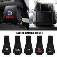 Car Headrest Cover Head Rest Cushion Leather Neck Pillow Case Car Interior Accessories For Nissan Toyota Saab VW Opel Bmw Abarth