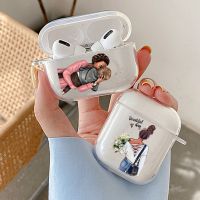 ☃♝ Transparent Mom Baby Cases For Apple AirPods Case 1/2 Heardphone Wireless Soft TPU Earphone Cover AirPod Pro Airpods3 2021 Case