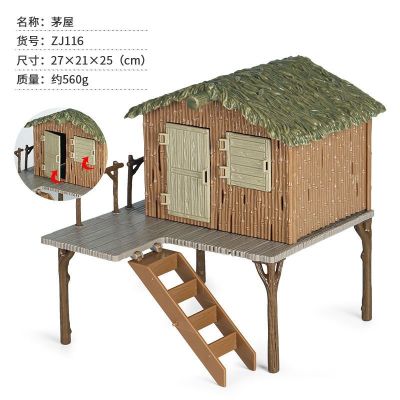 Simulation model of animal farm suit scene home poultry chicken duck goose dog and cat cow sheep horse model toys
