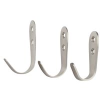 【cw】 2pcs/Lot Stainless Steel Door Hook Kitchen Cabinet Clothes Wall Hangers Organizer Holds House Storage Tools （no screws and caps） ！