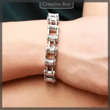 Cycle on sale chain bracelet