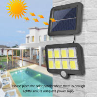 160LED Solar Powered Outdoor Wall Light Waterproof PIR Motion Sensor Garden Park Lighting Courtyard Street Decoration Lamp