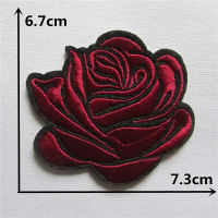 ใหม่มาถึง Rose Red Rose Hot Melt กาว applique เย็บปักถักร้อย DIY เสื้อผ้าอุปกรณ์เสริม 1pcs ขายจัดส่งฟรี-x7d