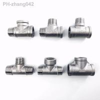 1/4 3/8 1/2 3/4 1 1-1/4 1-1/2 BSP Female Male Thread Tee Type 3 Three Way 304 Stainless Steel Pipe Fitting Connector