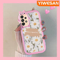 Dienya A33ปลอกสำหรับ Samsung 5G A32 A34 5G A54 5G A73 5G เคสภาพสีน้ำมันที่สวยงามลายดอกไม้เลนส์หลายสีป้องกันเคสมือถือสาวน่ารักทนต่อการตกและรอยขีดข่วนเคสกันกระแทก