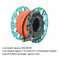 พลาสติกดำน้ำ Spool Diving Finger Spool ยาก Break Off สำหรับถ้ำดำน้ำการวิเคราะห์ดำน้ำกิจกรรมดำน้ำการใช้งาน