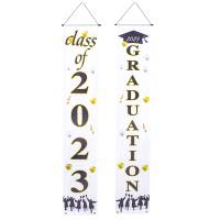 Graduate Graduation ด้านหน้าประตูแบนเนอร์ป้ายแขวนตกแต่ง2023 Porch ป้าย Season Ornament