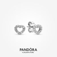 Official Store Pandora Open Heart Stud Earrings