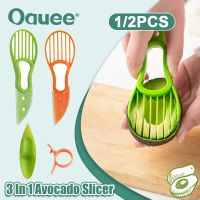 3 In 1 Avocado Slicer Shea Corer Separator Fruit Splitter Pulp Peeler Plastic Opener Vegetable Accessories