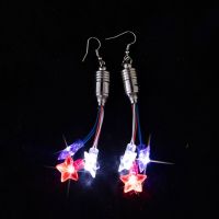 1 Pair LED Earring Glowing Crysta Ear Drop Light Up Drop Earrings Party Luminous Neon Bar Wedding Jewelry Gift Dropshipping