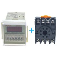 1Pcs DH48S-S DH48S-1Z DH48S-2Z Programmable Double Time Delay Relay Socket Base Voltage 380V 220V 24V 12V