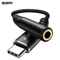 Đầu Chuyển Đổi ESR USB C DAC Sang 3.5 Tai Nghe AUX Cáp Âm Thanh Bộ Chuyển Đổi Cáp Âm Thanh Loại C USB thumbnail