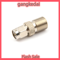 Gangke F TYPE FEMALE TO SMA MALE plug ตัวเชื่อมต่ออะแดปเตอร์ Coaxial Silver TONE