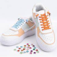 New Diamond No Tie Shoelaces Elastic Laces Sneakers Colorful Rhinestone Shoe Laces Without Ties Kids Adult Quick Flat Shoelace