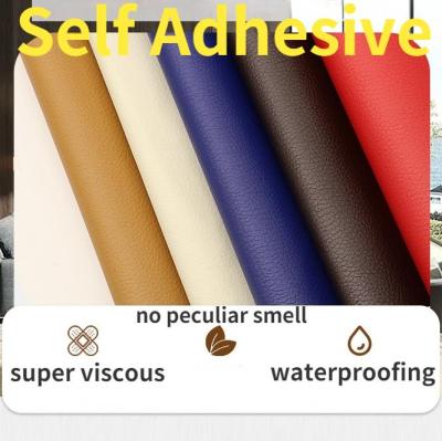 【LZ】☏✤♙  50x137cm Self Adhesive PU Leather Patches Self-Adhesive Fix Patch Sofa Repair Subsidies PU Fabric Stickers