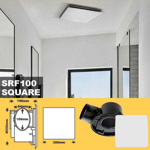 Elta Slient Respone SRF100 / RESPONSE GRILLES CEILING EXHAUST FAN Lazada