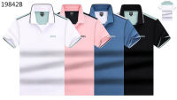 2023 New Original Hugo Boss Regular-Fit Short-sleeved Cotton Shirt Casual Fashion Mens Polo Sport Shirts M-3XL 7