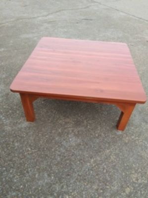 โต๊ะญี่ปุ่นไม้สักทอง100% ขนาด 80*80*30 ส่งฟรี
