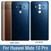 New Back Glass For Huawei Mate 10 Pro Back Battery Cover Rear Door Housing Case Panel Replacement with Camera lens