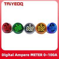 22Mm หลอดไฟ Led เครื่องทดสอบน้ำมันเบรกดิจิตอลเครื่องวัดกระแสไฟดิจิตอลแอมแปร์0 ~ 100A Amp เมตร AC101-22AM