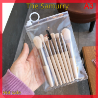 Samurry ✨Hot Sale✨ Car 8pcs Mini Pro แปรงแต่งหน้าเริ่มต้น Matte ไม้จับแปรงนุ่มแบบพกพา