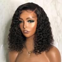 【LZ】▩  Brazilian Human Hair Wigs Jerry Curly Side Part Short Bob Wig for Women Natural13x1 Lace Fronal Water Deep Curly Human Hair Wigs