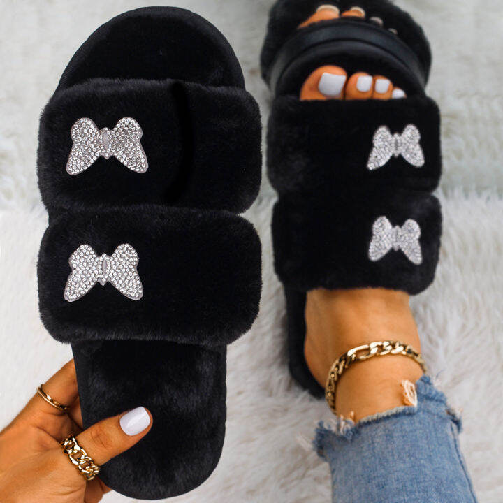 womens-slippers-insect-fluffy-faux-fur-slides-flat-sandals-custom-winter-slippers-flip-flops-designer-female-shoes