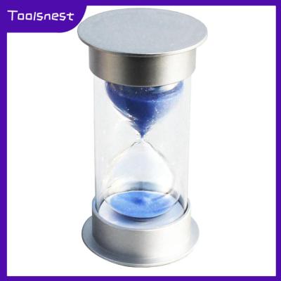 Toolsnest นาฬิกาจับเวลาทรายสีน้ำเงินแบบกลมนาฬิกาทรายสำหรับเด็กเล่นเกมอ่าน