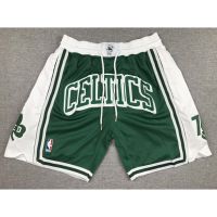 【8 Styles】2022 2023NBA Shorts Boston Celtics Green Pockets Basketball Shorts