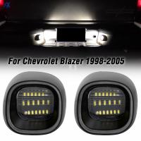 ไฟป้ายทะเบียน2ชิ้นสำหรับเชฟโรเลตเบลเซอร์ S10จิมมี่ GMC Sonoma Oldmobile Bravada 1998-2004โคมไฟ LED กันชนท้ายรถบรรทุก