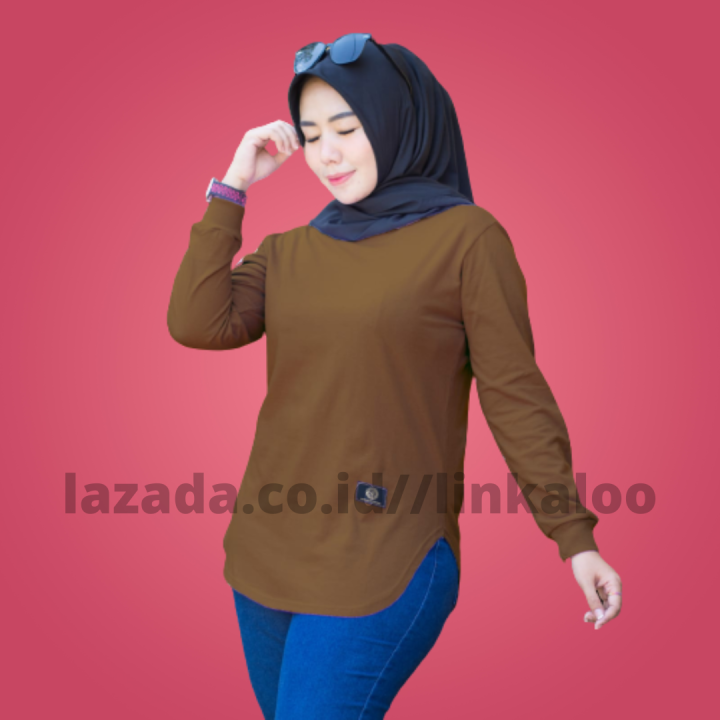 Promoxtra Baju Kaos Wanita Dewasa Model Terbaru Baju Kaos Wanita Lengan Panjang Kekinian Gratis