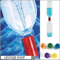 UEVOQB SHOP 10pcs พลาสติกทำจากพลาสติก จุกขวดหมุน หลอดสำหรับหลอด ของเล่นเมจิก เครื่องสร้างพายุทอร์นาโด อะนาล็อก อุปกรณ์เสริม Vortex ขั้วต่อขวด การทดลองวิทยาศาสตร์