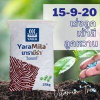 ยารามีร่า วินเนอร์15-9-20 25กก. ปุ๋ยเสริมสร้างการเจริญเติบโตทุกส่วน เร่งลูก เข้าสี ลูกหวาน