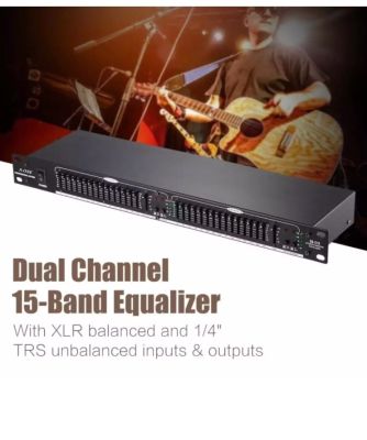 A-ONE EQ-215 Dual Channel 15-Band Equalizer 1U Rack Mount - intl (PT SHOP)